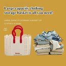 Axyaa Modern Foldable Laundry Basket with Handles and Large Capacity