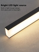 Axyaa LED Linear Chandelier: Modern Ceiling Suspension Lighting for Dining Room, Kitchen Island, Bar