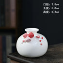 Axyaa Ceramic Mini Flower Pot Vase for Hydroponics & Aromatherapy Décor