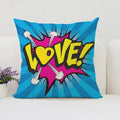 Axyaa Pop Art Cushion Cover: Fun Cartoon Pillow for Living Room Sofa or Bed