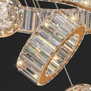 Axyaa Crystal Chandelier Stair Pendant Lamp Living Room Pendant Lights Interior Lighting