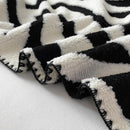 Axyaa Zebra Print Fleece Throw Blanket | Super Soft Plush Blanket for Sofa Bed Car