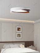Axyaa Walnut LED Ceiling Lamp for Bedroom Living Study Room Full Spectrum Eye Protection