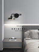 Axyaa Rocker Arm Iron Wall Lamp: Minimalist Luxury Lighting for Living Room & Study