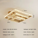 Axyaa Luxury Crystal LED Ceiling Chandelier with Smart Dimmable Lights and Artistic Design