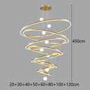 Axyaa Modern LED Pendant Chandeliers for Living Room Staircase Indoor Lighting