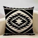 Axyaa Geometric Aztec Boho 45x45cm Linen Pillowcase for Home Sofa Decor
