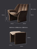 Axyaa Luxe Nordic Velvet Armchair - Plush Velvet Throne for Modern Living Rooms