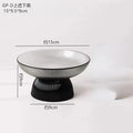 Axyaa Striped Glass Fruit Plate | Dessert Salad Bowl and Nut Storage Plate
