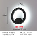Axyaa LED Outdoor Wall Light Waterproof Aluminum Round Square Garden Sconce
