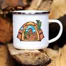 Axyaa Enamel Caravan Camping Mug - Adventure Campfire Party Cup