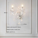 Axyaa French Lustre Crystal Chandelier Living Room Decor Glass Pendant Lights