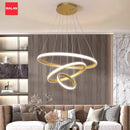 Axyaa Three-ring Three-color Ceiling Chandelier