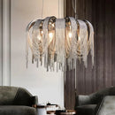 Axyaa Luxury Tassels Pendant Lights Modern Chandelier for Bedroom Home Decor