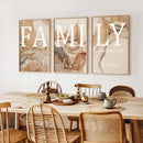 Cozy Home Wall Art Set, Family Quote Posters, Dining Room Decor, Axyaa Brand