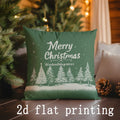 Axyaa Christmas Pine Tree Pattern Pillow Cover for Sofa Bedroom Car