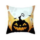 Axyaa Halloween Skull Cat Pumpkin Bat Castle Pillowcase 45x45cm