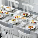Axyaa 18/36-Piece Ceramic Dinnerware Set for 6/12, Plates, Bowls, Tableware
