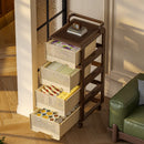 Axyaa Large Capacity Assemblable Storage Cart and Closet Organizer