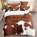 Axyaa Rustic Cowhide Style Duvet Cover Set - Soft & Cozy Bedding for Bedroom