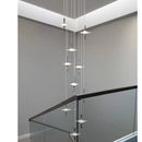 Axyaa Crystal Chandelier: Modern Loft Villa Staircase Dining Room Lighting