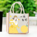 Axyaa Kawaii Cotton Lunch Bag for Men or Women: Portable, Thickened, Student-Friendly