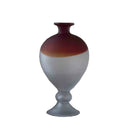 Axyaa Red Gradient Gourd Glass Vase for Floral Arrangements and Home Decor