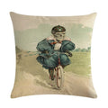 Axyaa Halloween Skull Linen Pillowcase 45*45cm