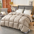 Axyaa Goose Down Comforter - Thick California Super King Size for Winter Warmth