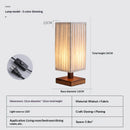 Axyaa Solid Wood Standing Floor Lamp - Minimalist Zen Style for Living Room