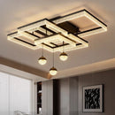 Axyaa Crystal Chandelier Stair Pendant Lamp Living Room Lighting
