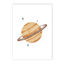 Axyaa Boho Sun Star Rainbow Canvas Painting Rocket Poster Nursery Print Wall Art