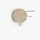Axyaa Yellow Travertine Stone Wall Sconces for Home Bedroom and Living Room