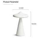 Axyaa LED Mushroom Table Lamp Rechargeable Touch Bedside Night Light