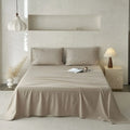 Axyaa Jacquard Washed Single Piece Bed Sheet - Solid Colors