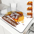 Axyaa Halloween Law Dry Coffee Mat - Absorbent Dish Placemat