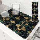 Axyaa Geometric Figures Absorbent Drying Mat