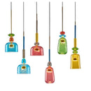 Axyaa Candy Glass Chandelier Pendant Light for Dining Room & Living Room