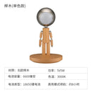 Axyaa Moon Penalty Wood Desk Lamp USB Rechargeable Stepless Dimming Bedroom Bedside
