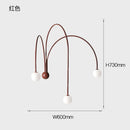 Axyaa Modern Iron Wall Lamp Branch Glass Lighting for Living Room Bedroom
