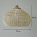 Axyaa Rattan LED Pendant Lamp | Japanese Style Kitchen Island Chandelier