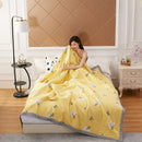 Axyaa Summer Cotton Quilt: Soft, Breathable, Thin Comforter for Office Nap and Bedspread.