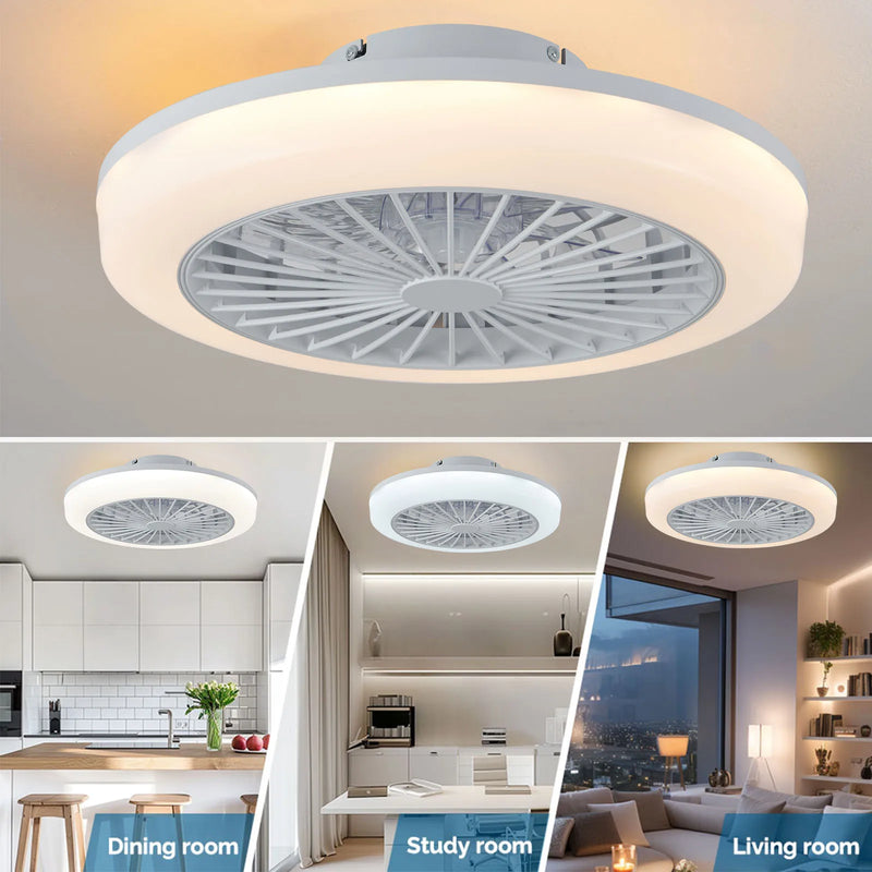 Axyaa Smart Ceiling Fan-Light Combo, Remote Control, 6-Speed, Silent Operation