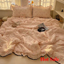 Axyaa Cloud Kapok Knitted Cotton Summer Quilt Set