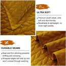 Axyaa Velvet Quilt Queen Size Comforter Set - Ultra Soft, Lightweight, All-Season Coverlet