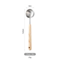 Axyaa Stainless Steel Measuring Cups & Spoons with Wooden Handle