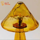 Axyaa Vintage Retro Glass Table Lamp LED E27 Medieval Luxury Desk Lights