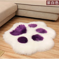 Axyaa Cat Paw Bear Foot Plush Carpet for Home Decor