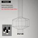 Axyaa Luxe LED Chandeliers: Modern Villa Hanging Wire Lamps for Living Room Lighting