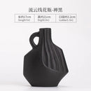 Axyaa Ceramic Vase: Elegant Water Line Flower Container for Home Decor